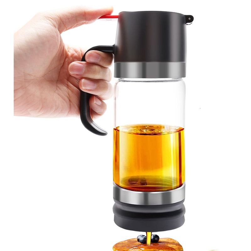 Coffee Or Tea Please - A21I-12 OZ 유리 꿀 디스펜서, 손잡이가