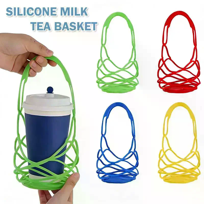 Coffee Tea Bags - 세척 가능한 실리콘 와인 토트백 재사용