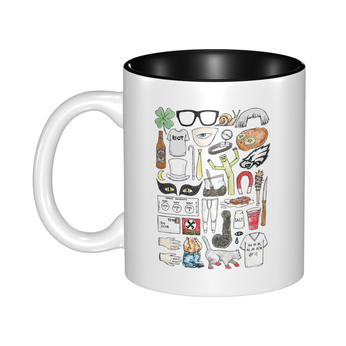 Coffee Tea Icon - 항상 맑은 날씨 아이코닉 타임즈 머그