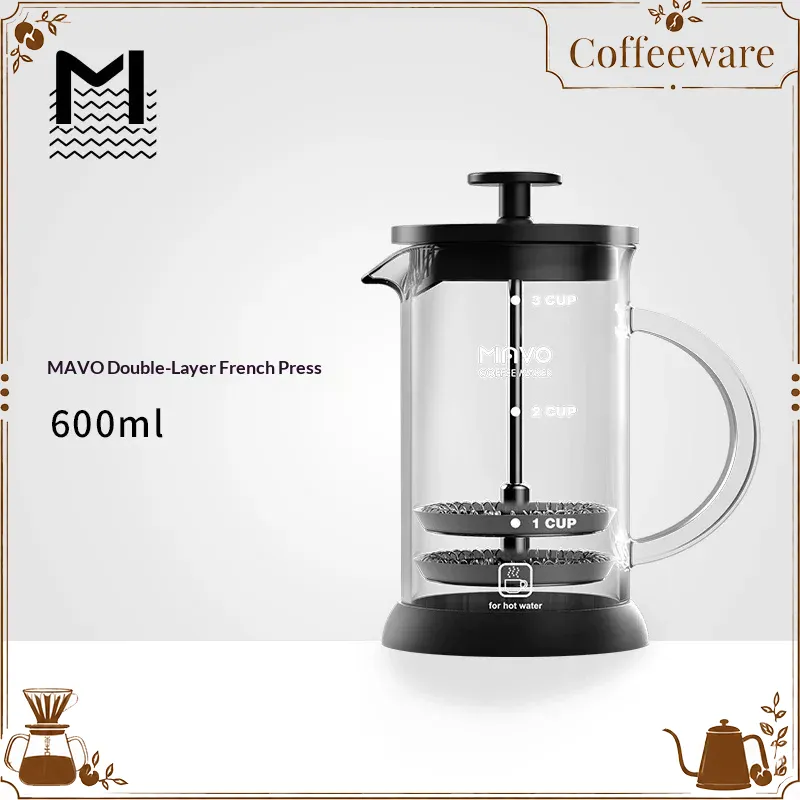 Coffee And Tea Filter - MAVO 프렌치 프레스 커피 메이커 이중