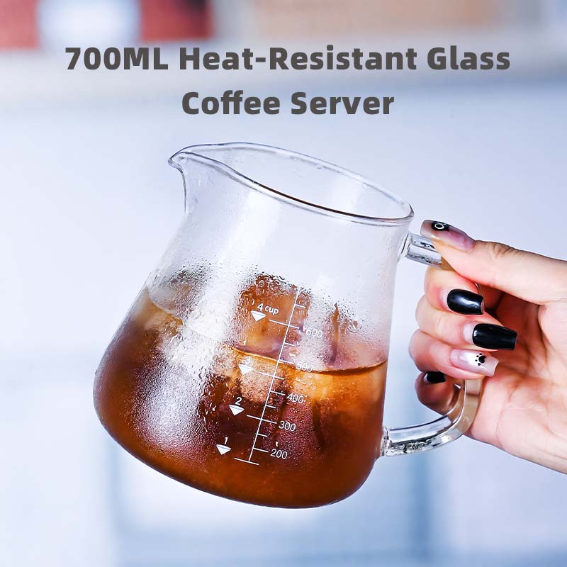 Coffee Tea Pots - 신제품 고보로실리케이트 700ml 유리 푸어 오버