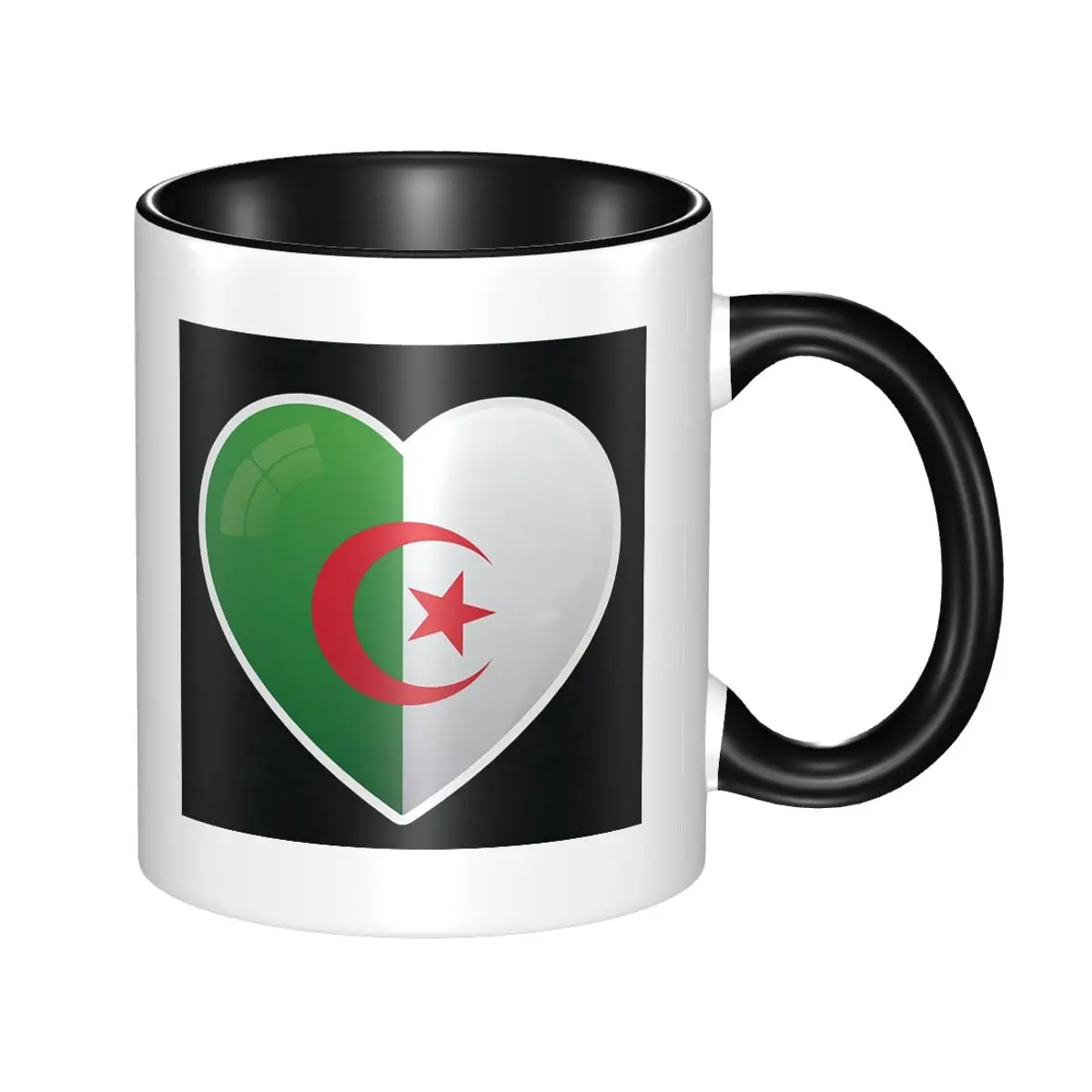 Coffee Tea Icon - 알제리 알제리 국기 사랑 아이콘 머그컵
