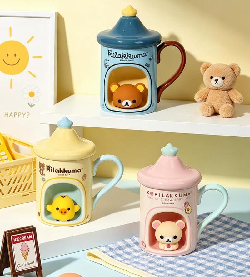 Good Coffee Tea - 재고 있음 뚜껑 있는 머그컵 귀여운
