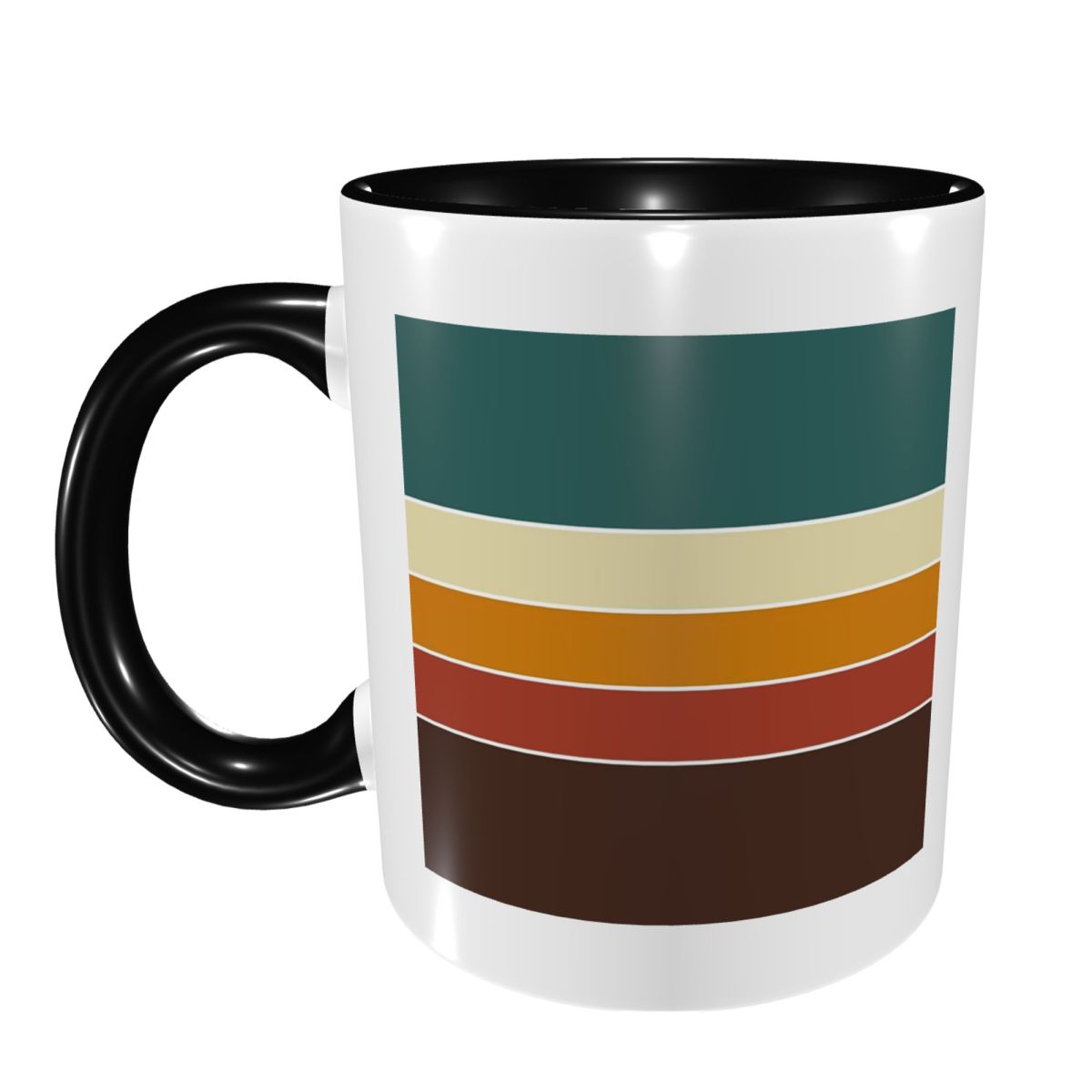 아이코닉 70년대 북유럽 빈티지 레트로 가을 색상 스트 - Coffee Tea Icon 리뷰 및 가격