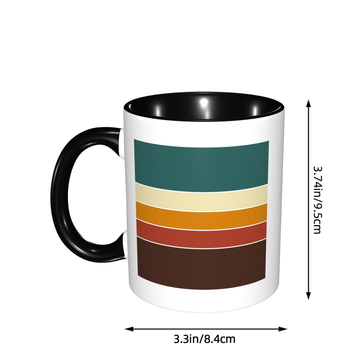 아이코닉 70년대 북유럽 빈티지 레트로 가을 색상 스트 - Coffee Tea Icon 리뷰 및 가격