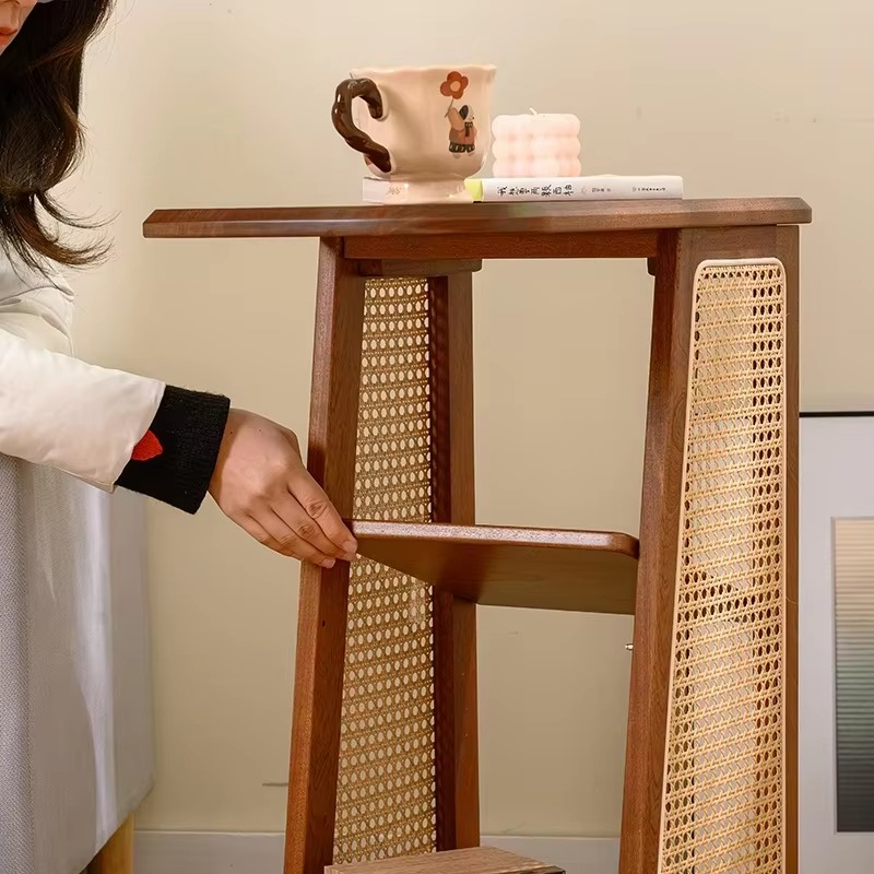 모던 스타일 원목 사이드 테이블, 수납 선반이 있는 소 - Coffee Or Tea Please 리뷰 및 가격