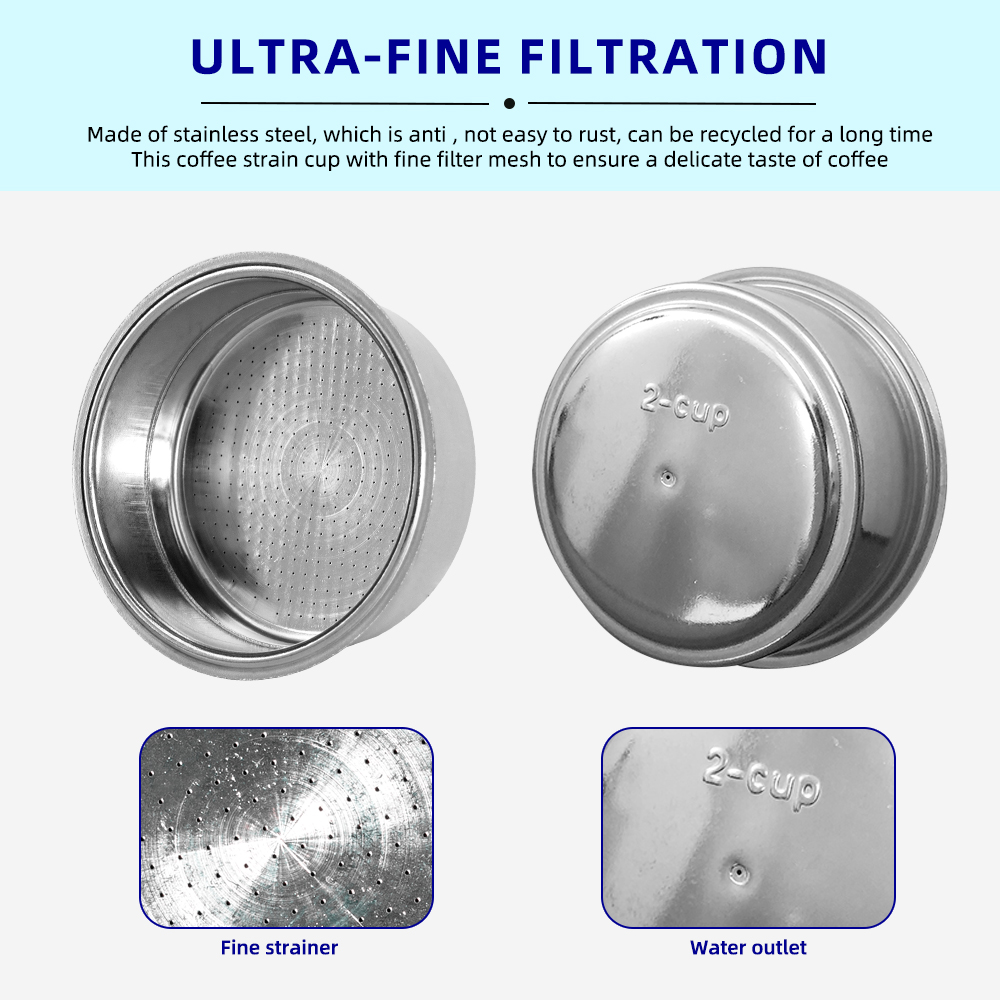 압력 더블 레이어 51mm 스테인레스 스틸 커피 필터  - Coffee And Tea Filter 리뷰 및 가격