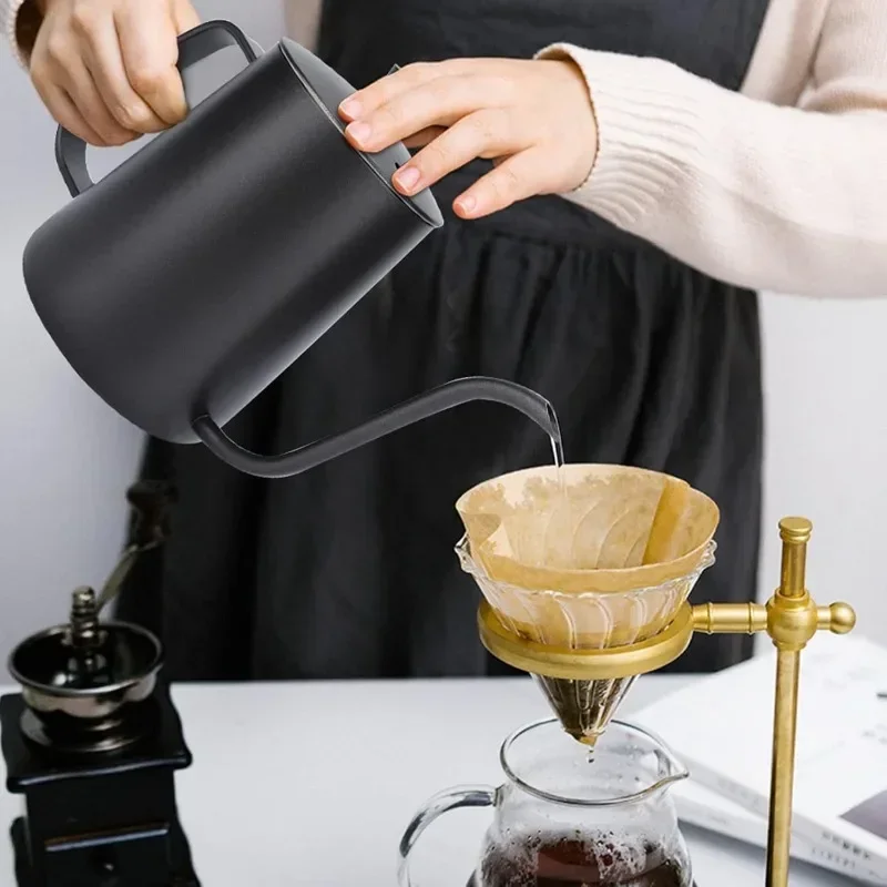 350/600ML 스테인레스 스틸 드립 주전자 백조 목 - Coffee Tea Pots 리뷰 및 가격