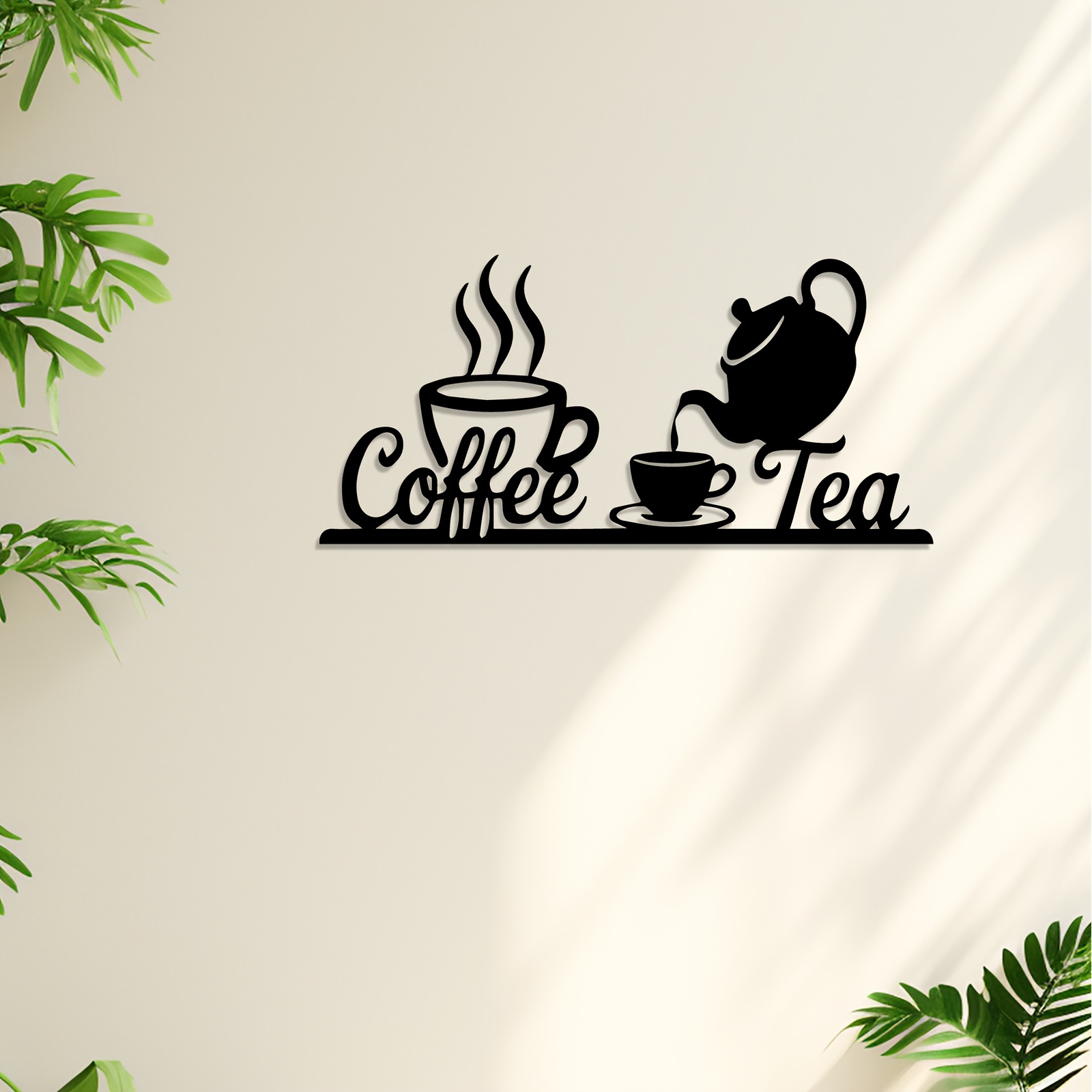 소박한 금속 커피 및 차 벽 장식 1피스 세트——빈티지 - Coffee Tea Icon 리뷰 및 가격