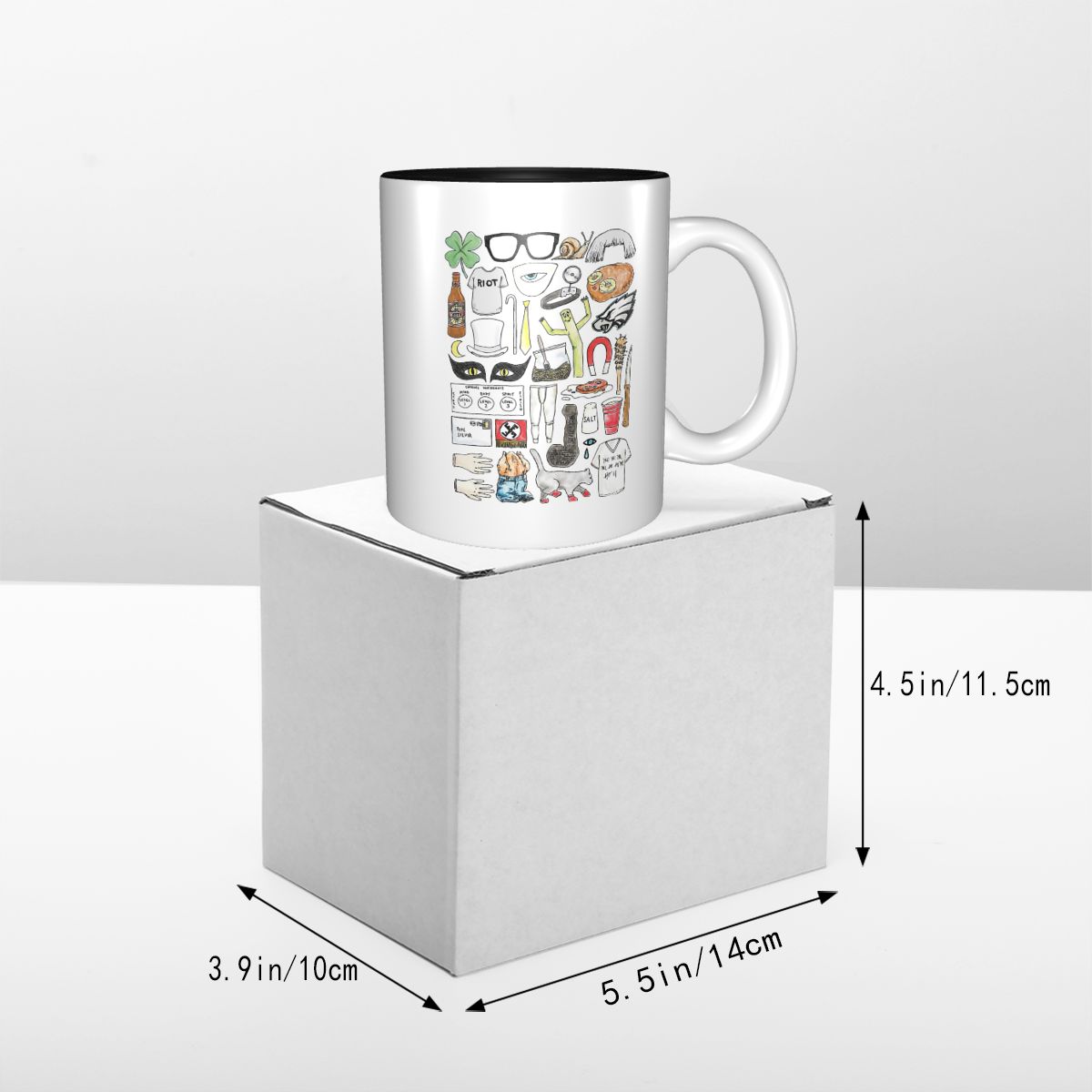 항상 맑은 날씨 아이코닉 타임즈 머그 재미있는 세라믹  - Coffee Tea Icon 리뷰 및 가격