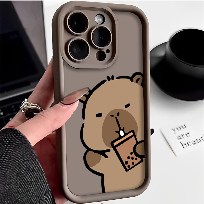 만화 귀여운 Capybara 케이스 Xiaomi Red - Coffee Plus Tea 리뷰 및 가격