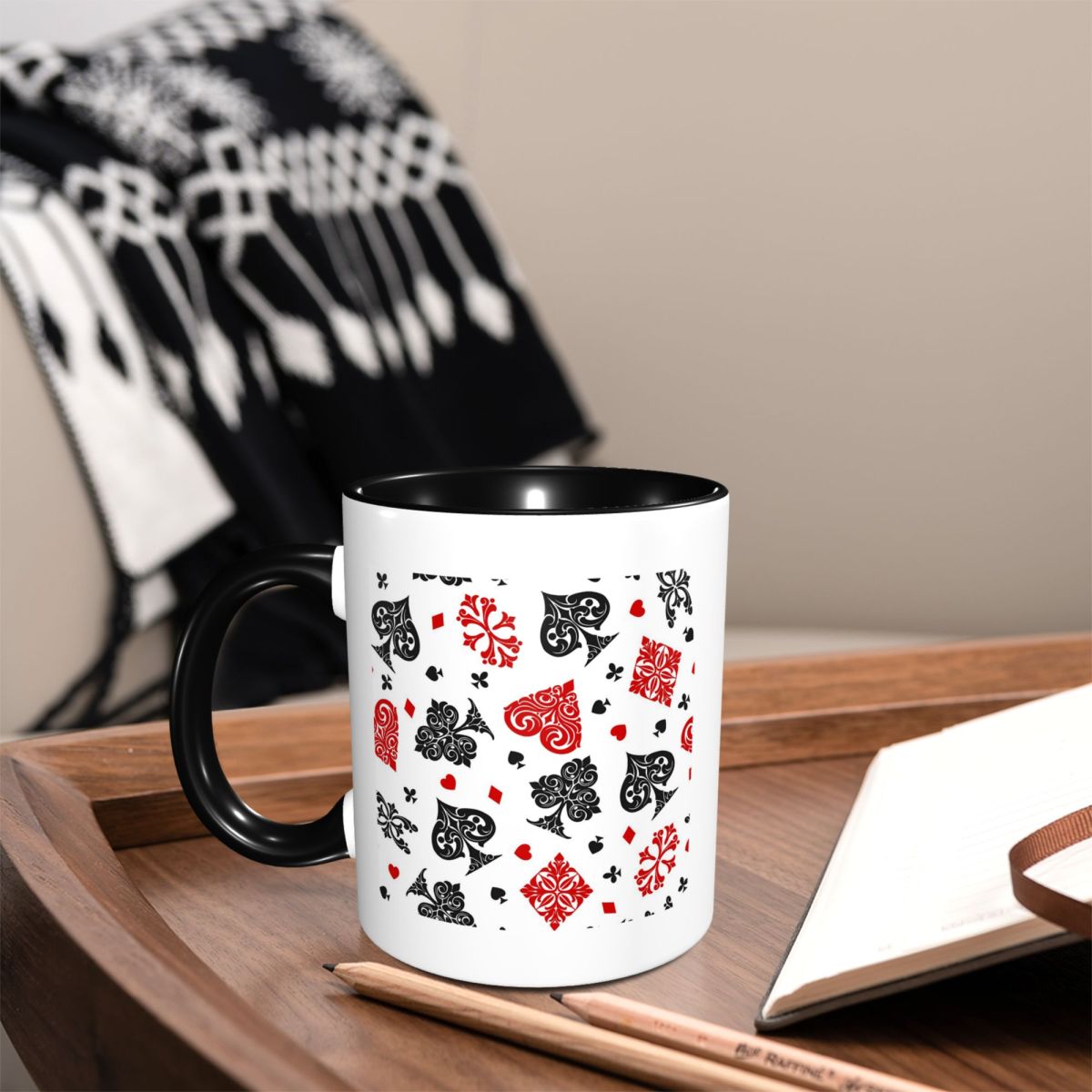 플레잉 카드 아이콘 머그컵 재미있는 세라믹 커피잔 차  - Coffee Tea Icon 리뷰 및 가격