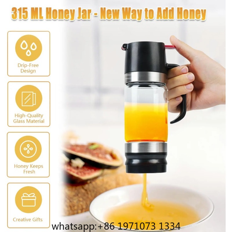 물이 새지 않는 베이스가 있는 꿀 디스펜서, 손잡이가  - Coffee Or Tea Please 리뷰 및 가격