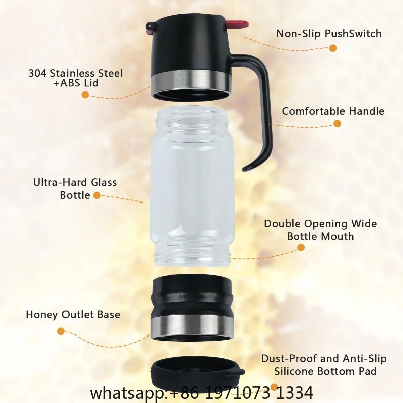 물이 새지 않는 베이스가 있는 꿀 디스펜서, 손잡이가  - Coffee Or Tea Please 리뷰 및 가격