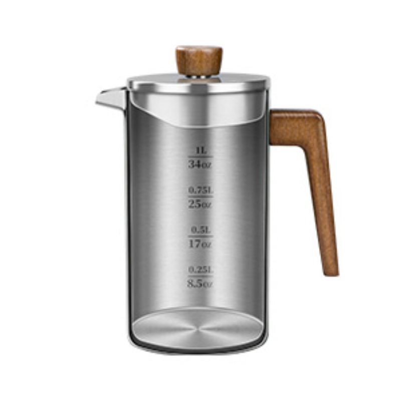 저스틴라우 1000ml 스테인리스 스틸 프렌치 프레스  - Coffee Tea Pots 리뷰 및 가격