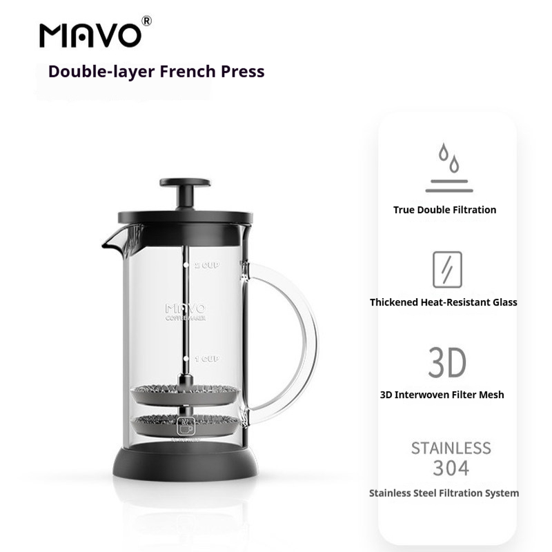 MAVO 프렌치 프레스 커피 메이커 이중 메쉬 필터 2 - Coffee And Tea Filter 리뷰 및 가격
