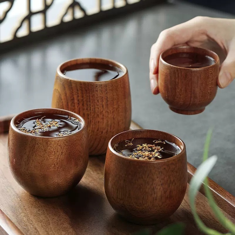 손잡이가 달린 나무 큰 배 컵, 일본 스타일 우유 물컵 - Coffee Plus Tea 리뷰 및 가격
