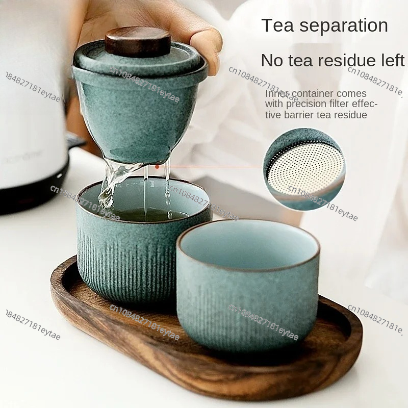 여행용 쿵푸 차 세트 야외 자동차 퀵컵 하나의 주전자  - Coffee Or Tea Please 리뷰 및 가격