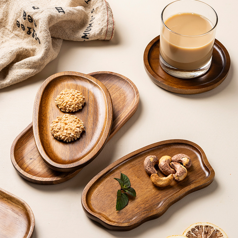 1개 일본산 아카시아 나무 티 트레이 맞춤형 로고 레이 - Coffee Tea Images 리뷰 및 가격