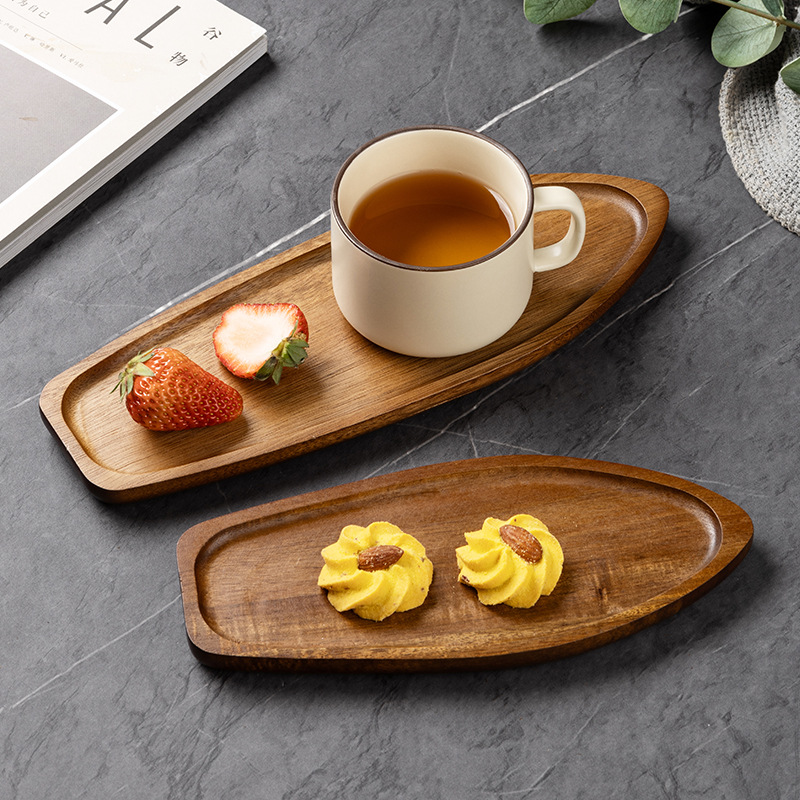 1개 일본산 아카시아 나무 티 트레이 맞춤형 로고 레이 - Coffee Tea Images 리뷰 및 가격