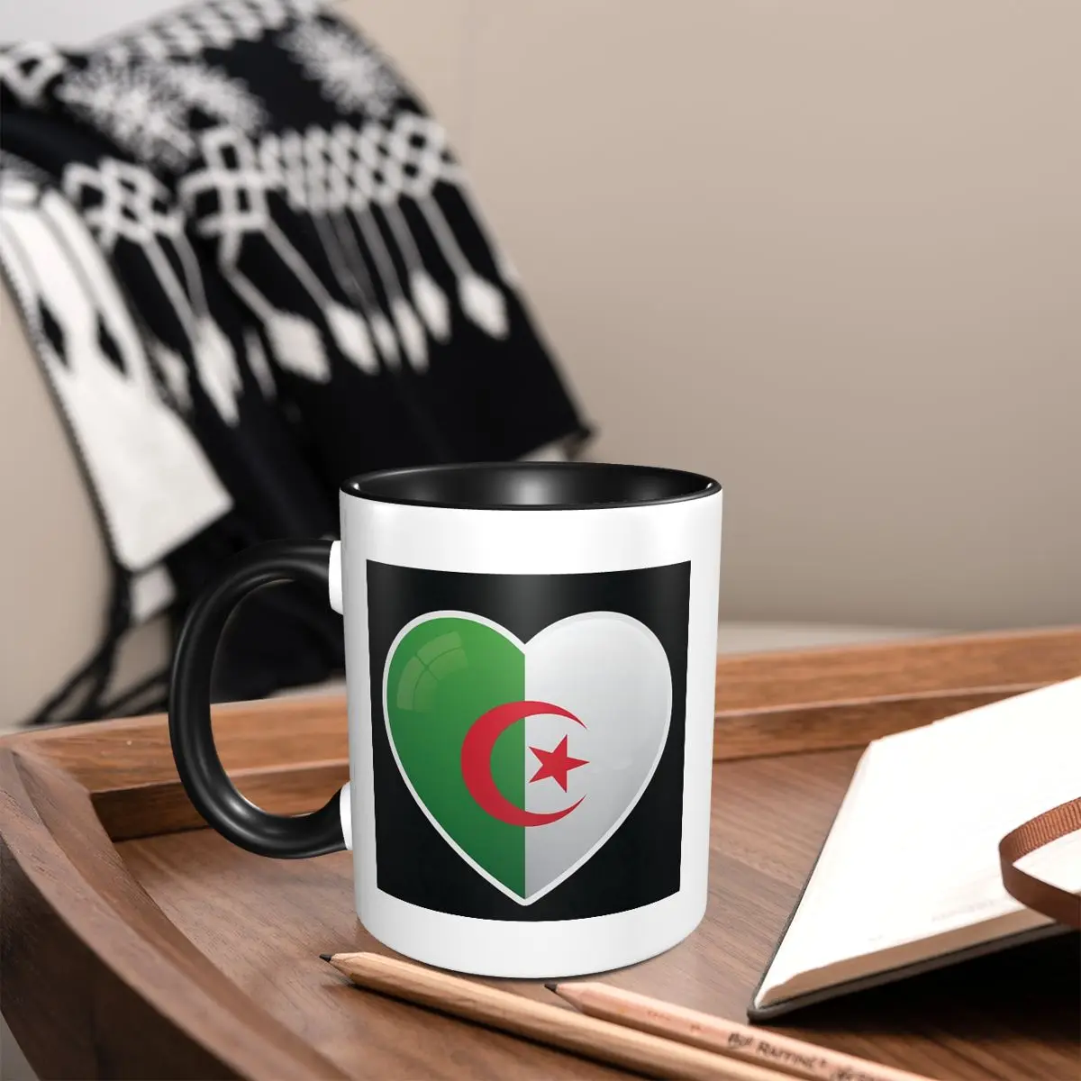 알제리 알제리 국기 사랑 아이콘 머그컵 재미있는 세라믹 - Coffee Tea Icon 리뷰 및 가격