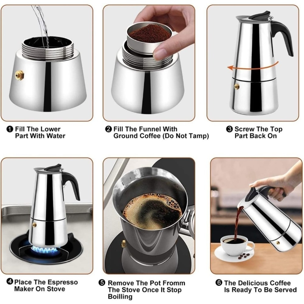 모카 커피 포트 스테인레스 스틸 에스프레소 포트 커피  - Coffee Tea Pots 리뷰 및 가격