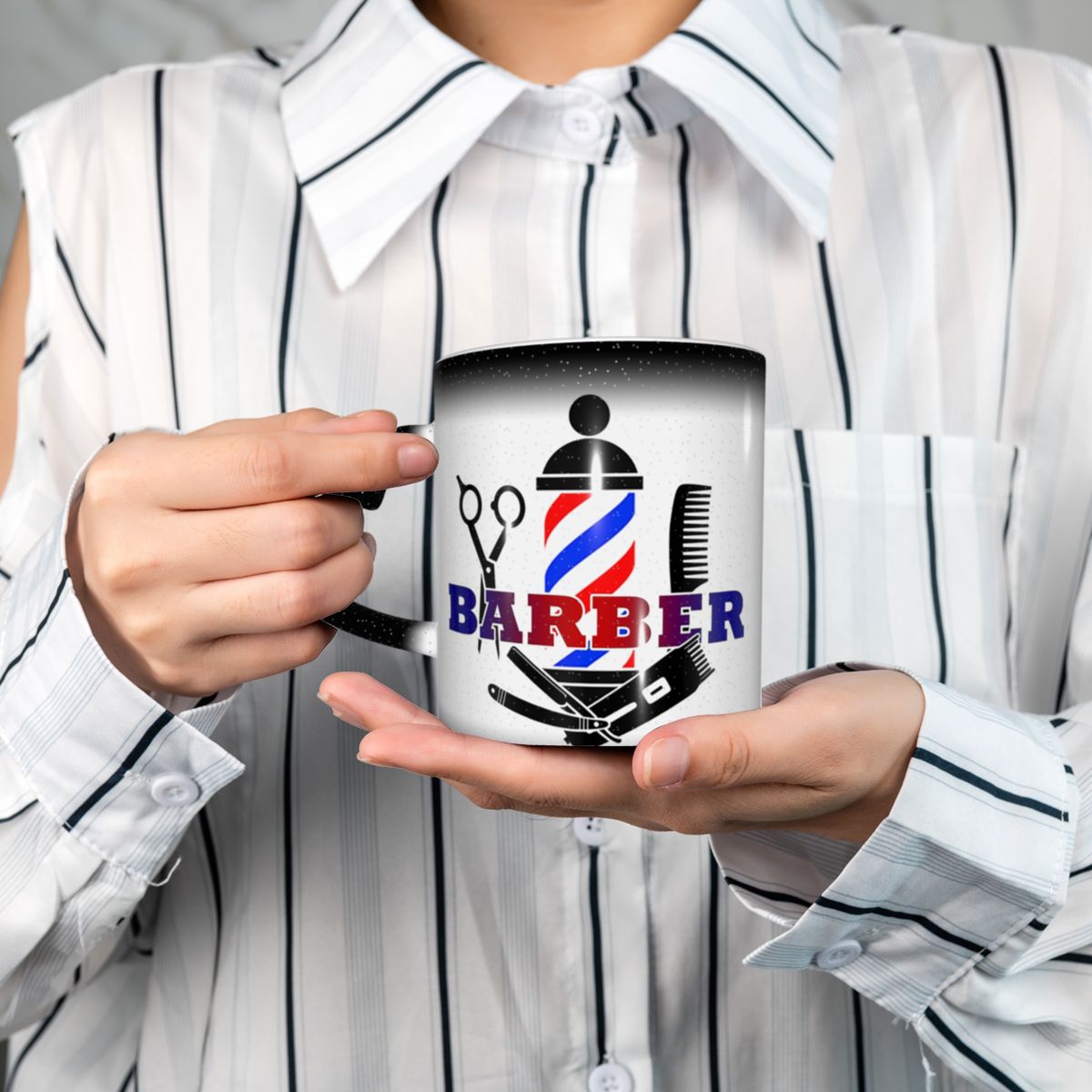 이발소 아이콘 미용사 헤어 스타일리스트 머그잔 재미있는 - Coffee Tea Icon 리뷰 및 가격